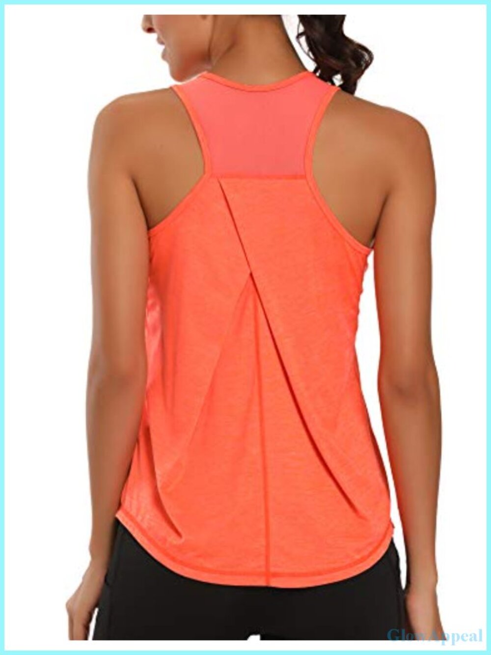 Racerback Workout Tank Top for Women Polyester Spandex Gym Yoga Running